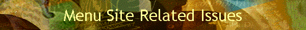 Menu Site Related Issues